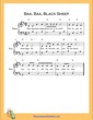 Thumbnail of First Page of Baa Baa Black Sheep  (D Major) sheet music by Nursery Rhyme