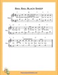 Thumbnail of First Page of Baa Baa Black Sheep  (F Major) sheet music by Nursery Rhyme