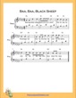 Thumbnail of First Page of Baa Baa Black Sheep  (G Flat Major) sheet music by Nursery Rhyme