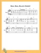 Thumbnail of First Page of Baa Baa Black Sheep Very Easy  (C Major) sheet music by Nursery Rhyme