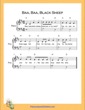 Thumbnail of First Page of Baa Baa Black Sheep Very Easy  (D Major) sheet music by Nursery Rhyme