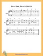 Thumbnail of First Page of Baa Baa Black Sheep Very Easy  (G Major) sheet music by Nursery Rhyme