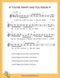 Thumbnail of First Page of If You Are Happy and You Know It (B Flat Major) sheet music by Nursery Rhyme