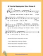 Thumbnail of First Page of If You Are Happy and You Know It (G Major) (Easy) sheet music by Nursery Rhyme