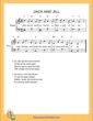 Thumbnail of First Page of Jack and Jill (C Major) Easy  sheet music by Nursery Rhyme