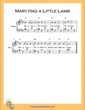 Thumbnail of First Page of Mary Had a Little Lamb Easy  (G Major) sheet music by Nursery Rhyme