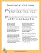 Thumbnail of First Page of Mary Had a Little Lamb Super Easy (A Major) sheet music by Nursery Rhyme