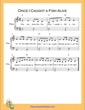 Thumbnail of First Page of Once I Caught a Fish Alive Easy  (C Major) sheet music by Nursery Rhyme