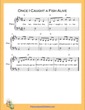 Thumbnail of First Page of Once I Caught a Fish Alive Easy  (D Major) sheet music by Nursery Rhyme