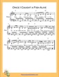Thumbnail of First Page of Once I Caught a Fish Alive  (C Major) sheet music by Nursery Rhyme