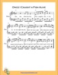 Thumbnail of First Page of Once I Caught a Fish Alive  (F Major) sheet music by Nursery Rhyme