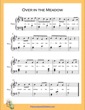 Thumbnail of First Page of Over in the Meadow Easy  (G Major) sheet music by Nursery Rhyme