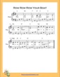 Thumbnail of First Page of Row Row Row Your Boat  (C Major) sheet music by Nursery Rhyme