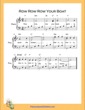 Thumbnail of First Page of Row Row Row Your Boat  (F Major) sheet music by Nursery Rhyme