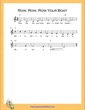 Thumbnail of First Page of Row Row Row Your Boat Simple Chords (C Major) sheet music by Nursery Rhyme