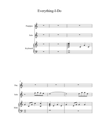 Thumbnail of first page of Everything I Do (I Do It For You) (4) piano sheet music PDF by Bryan Adams.