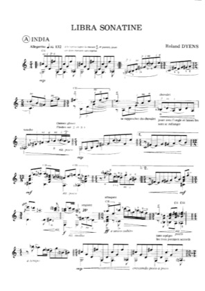 Thumbnail of first page of Collection of Scores piano sheet music PDF by Roland Dynes.