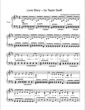Thumbnail of First Page of Love Story sheet music by Taylor Swift