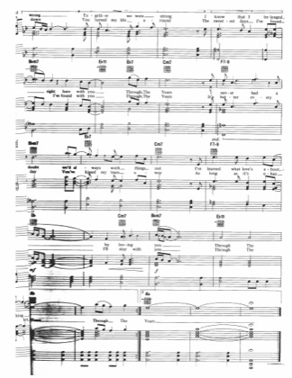 Thumbnail of first page of Through The Years (Part 4) piano sheet music PDF by Kenny Rogers.