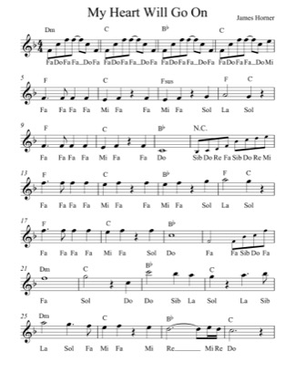 Thumbnail of first page of My Heart Will Go On (Lvl 5) piano sheet music PDF by Titanic.