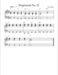 Thumbnail of First Page of Progression No. 22 sheet music by Easy Music School