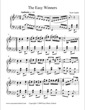 Thumbnail of First Page of Easy Winner sheet music by Scott Joplin