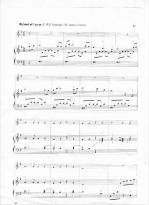 Thumbnail of first page of My Heart Will Go On (3) piano sheet music PDF by Titanic.