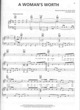 Thumbnail of First Page of A woman's worth (2) sheet music by Alicia Keys
