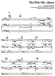Thumbnail of First Page of You are not alone sheet music by Michael Jackson