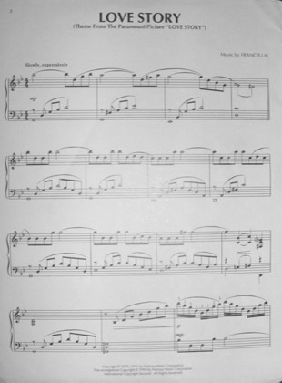 Thumbnail of first page of Love Story piano sheet music PDF by Love Story.