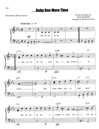 Thumbnail of first page of Baby One More Time (2) piano sheet music PDF by Britney Spears.