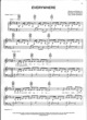 Thumbnail of First Page of Everywhere sheet music by Michelle Branch