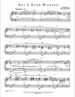 Thumbnail of First Page of All I Ever Wanted sheet music by Jim Brickman