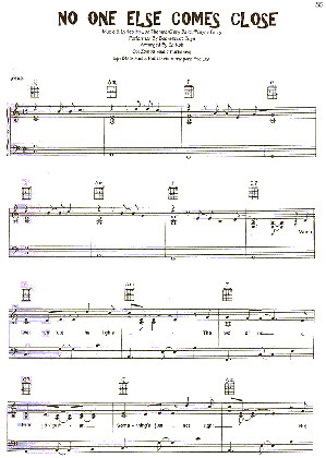 Thumbnail of first page of No one else comes close piano sheet music PDF by Backstreet Boys.