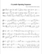 Thumbnail of First Page of Crystalis Opening Sequence sheet music by Crystalis