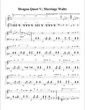 Thumbnail of First Page of Marriage Waltz sheet music by Dragon Quest V
