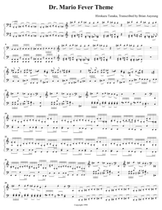 Thumbnail of first page of Fever Theme (2) piano sheet music PDF by Dr. Mario.