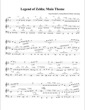 Thumbnail of First Page of Main Theme sheet music by The Legend of Zelda