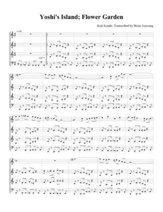 Thumbnail of first page of Flower Garden piano sheet music PDF by Super Mario World 2: Yoshi’s Island.