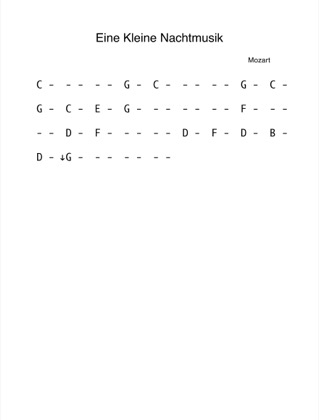 Eine kleine Nachtmusik (Chords) Wolfgang Amadeus Mozart Free Sheet Music PDF