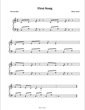 Thumbnail of First Page of First Song (Rece) sheet music by Rece Lewis