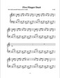 Thumbnail of First Page of Five Finger Duet sheet music by Shawn Miranda