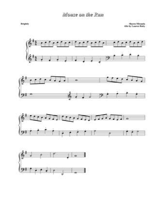 Thumbnail of first page of Mouse on the Run - Warmup Exercises (2) piano sheet music PDF by Shawn Miranda.