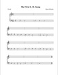 Thumbnail of First Page of My First L. H. Song sheet music by Shawn Miranda