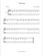 Thumbnail of First Page of Third Song sheet music by Shawn Miranda