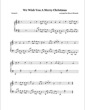 Thumbnail of First Page of We Wish You A Merry Christmas (Jazzy) sheet music by Christmas Carol