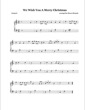 Thumbnail of First Page of We Wish You A Merry Christmas (3) sheet music by Christmas Carol