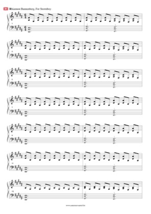 Thumbnail of first page of For Stormboy piano sheet music PDF by Ambrosia.