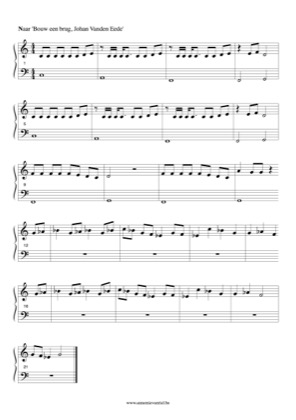 Thumbnail of first page of Bouw een brug (2) piano sheet music PDF by Ketnet Musical.