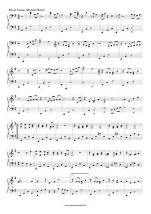 Thumbnail of first page of Home piano sheet music PDF by Michael Bublé.